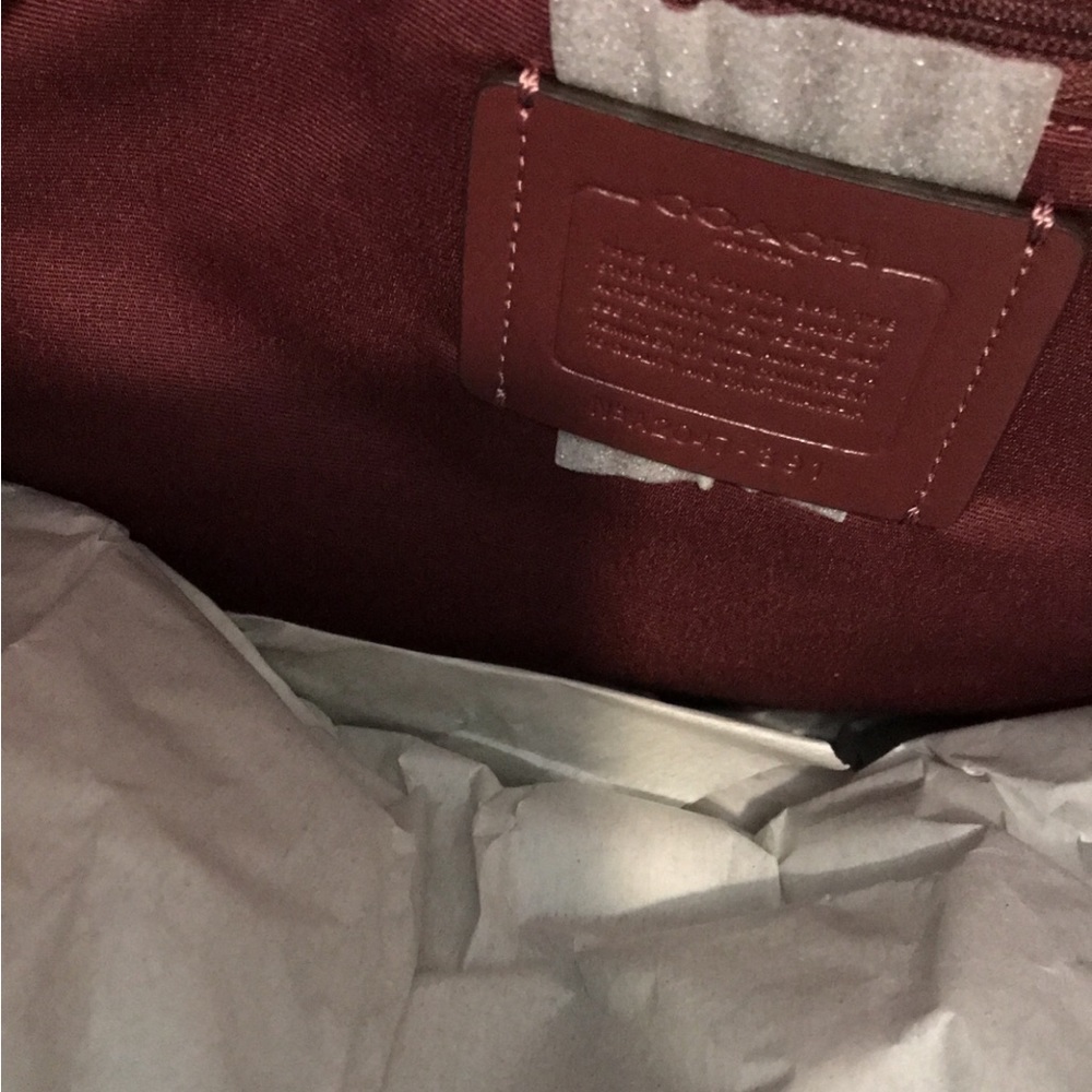 Coach leather & canvas tote - Picture 5 of 8